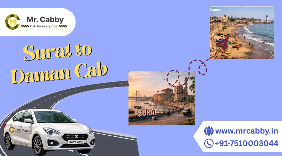 Surat to Daman Cab