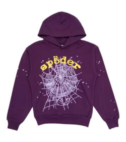 Sp5der Star OG Web V2 Hoodie Purple